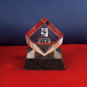 Statuetka 3D z logo CrystalCiTy