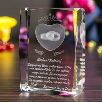 Podziękowanie dla rodziców - obrączki miłości