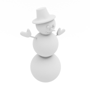 Bałwan - widok pod kątem