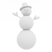 Bałwan - widok od przodu