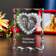 Fotokryształ w sercu z róż - 1