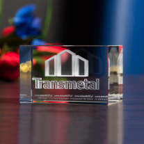 Szklana statuetka 3D Transmetal - 1
