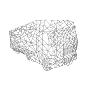 Model 3D ciężarówki z siatki - 2