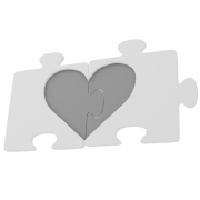 Puzle z sercem 3D - 1