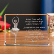 Baletnica 3D na prezent dla córki