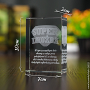 pomysł na prezent dla drużby kryształ 3D