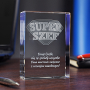 Statuetka 3D Super Szef