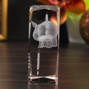 Statuetka z modelami 3D świnki skarbonki - bok