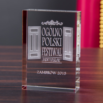 Statuetka 3D z logo festiwalu