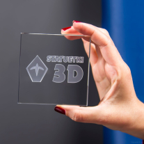 Statuetka 3D z logotypem