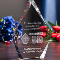 Statuetka 3D z logo statuetkek