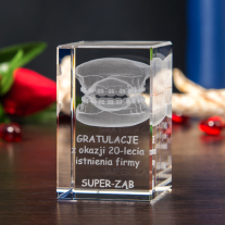 Statuetka 3D na jubileusz firmy ortodontycznej