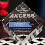 Statuetka 3D na 25-lecie firmy Akcess - 2