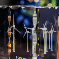 Statuetka 3D z okazji 25-lecia elektrowni wiatrowej #4