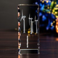 Statuetka na jubileusz elektrowni wiatrowej