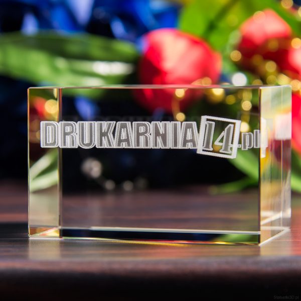 Statuetka 3D z logo Drukarni14