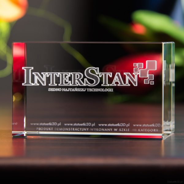 Statuetka 3D z logo InterStan