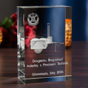 Statuetka z modelem 3D kuchni polowej
