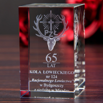 Statuetka 3D z logo Polskiego Związku Łowieckiego