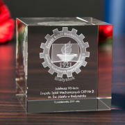 Statuetka 3D z logo ZSM w Białymstoku