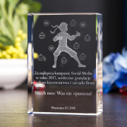 Statuetka z modelem 3D Social Media Ninja