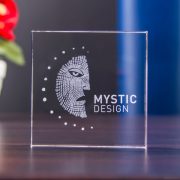 Statuetka 3D z logo Mystic Designe