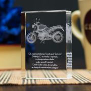 Statuetka z modelem 3D motocykla