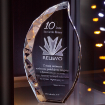 Statuetka 3D z logo Relievo - 2
