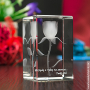 Róża 3D Elegancji prezent dla żony