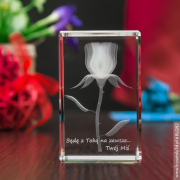Róża 3D Elegancji prezent dla żony