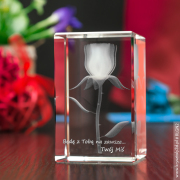 Róża 3D Elegancji prezent dla żony
