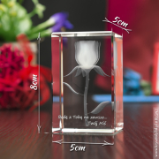 Róża 3D Elegancji prezent dla żony
