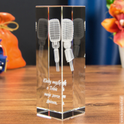 Mikrofon Retro 3D elegancka nagroda