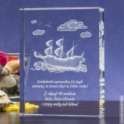 Żaglowiec 3D duża statuetka - prezent dla żeglarza