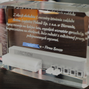 Statuetka 3D na jubileusz  Action Logistic