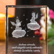 Pamiątka Chrztu Niebiańskie Aniołki 3D - 1