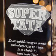 Statuetka 3D dla super taty - 2