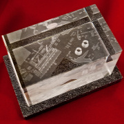 Model 3D elektrowni Rybnik w szkle - 1