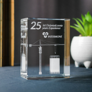 Statuetka 3D na 25 jubileusz firmy