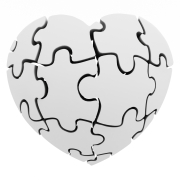 Serce z puzzli