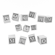 Klocki "kocham cię Mamo"