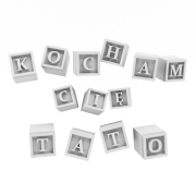 Klocki "Kocham Cię Tato"