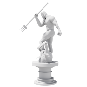 Neptun, render modelu 3D