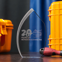Statuetka 3D z okazji 20-lecia Polskiej Izby Inżynierów Budownictwa