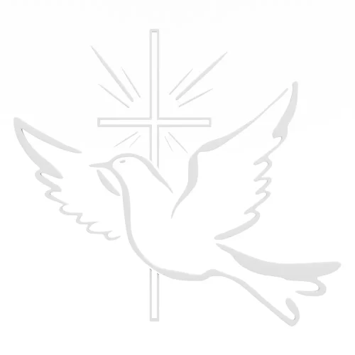 Symbol gołębia i krzyża