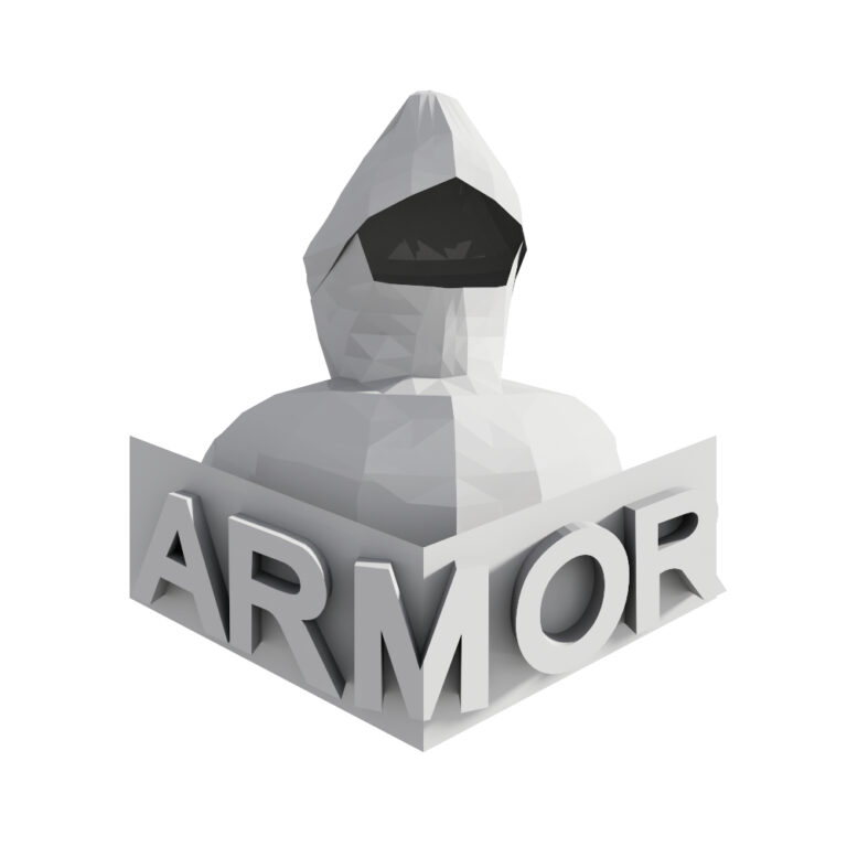Model 3D logo Armor