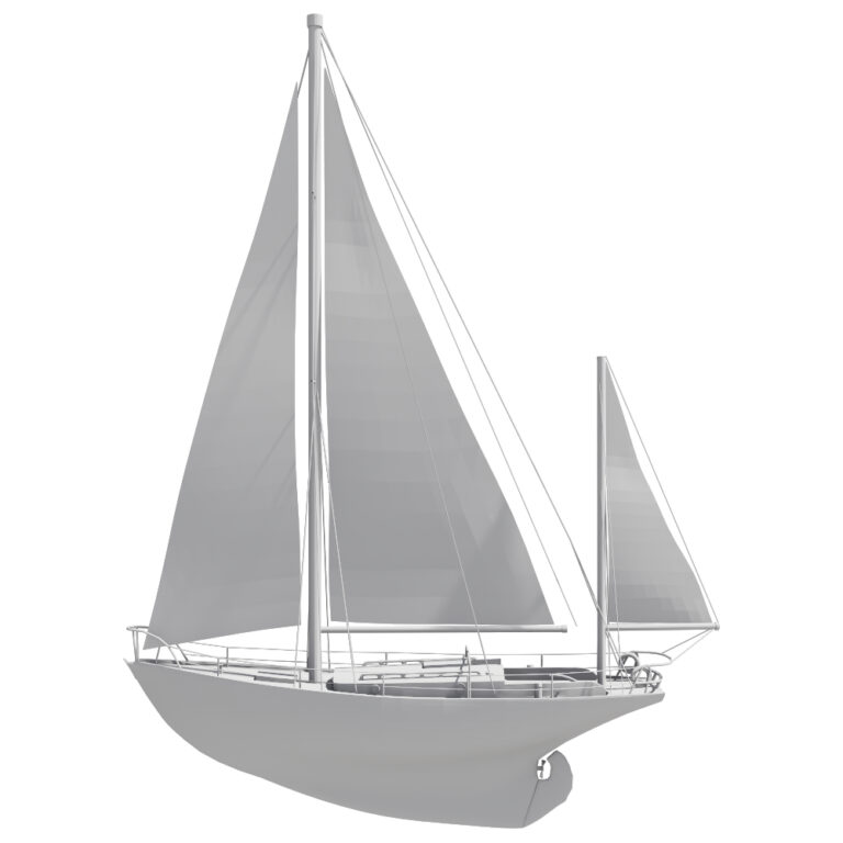 Model 3D jachtu OPTY