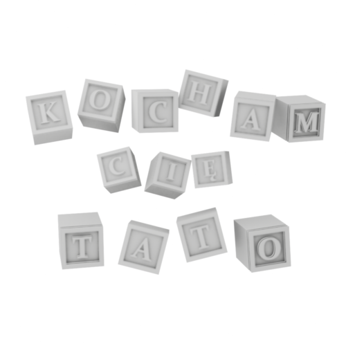 Klocki kocham cię tato